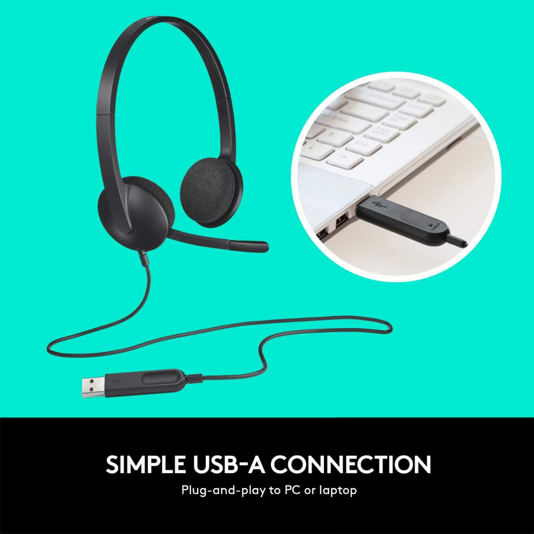 Logitech USB Headset H340, Stereo
